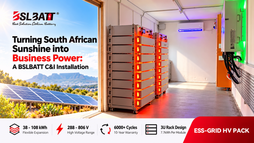 Turning South African Sunshine into Business Power: A BSLBATT C&I Installation Image