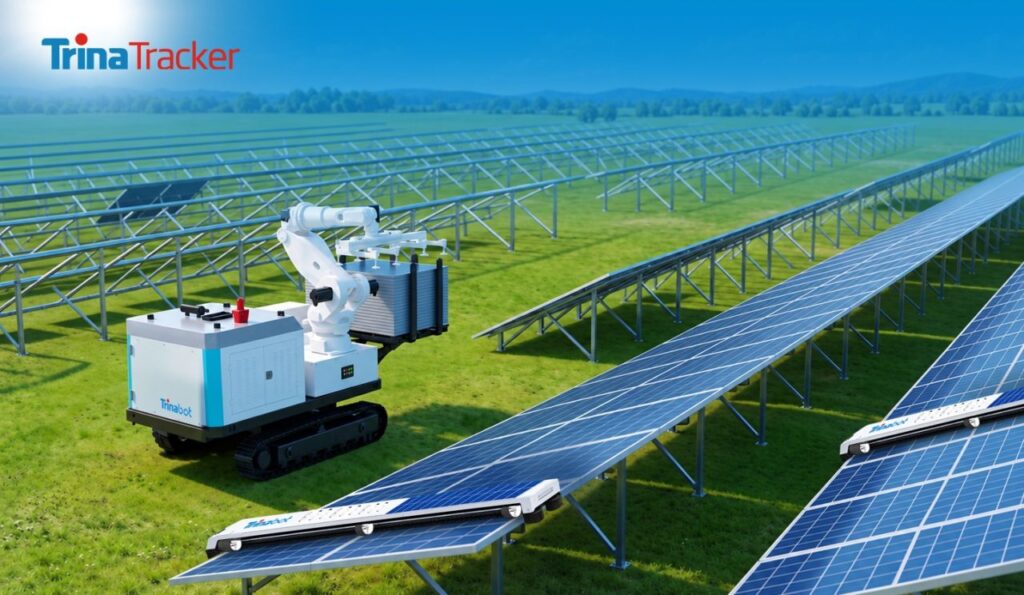 TrinaTracker Launches Two Robots to Expand its Smart PV Ecosystem Image